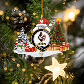Clan Byres Crest Tartan Acrylic Christmas Ornament OG41 Byres Tartan Tartan Christmas